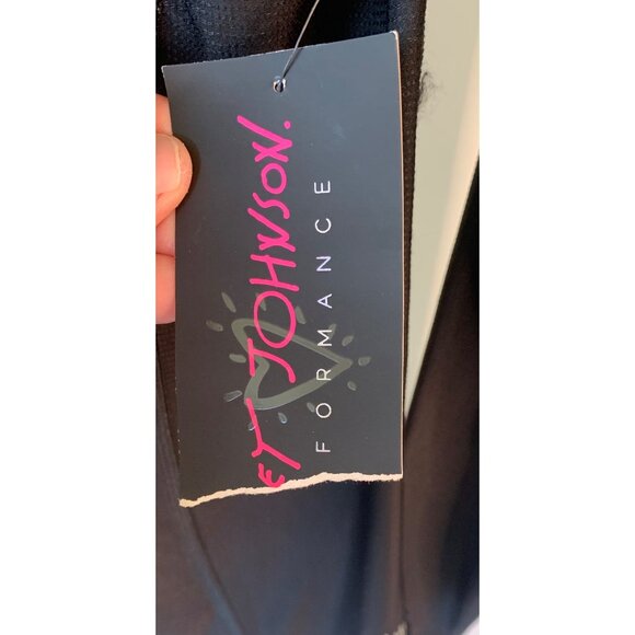 BETSEY JOHNSON Performance Black Full-Zip Mesh Back Activewear Jacket NWT XS - Picture 3 of 9